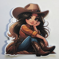 Cowgirl Brunette Air Freshener